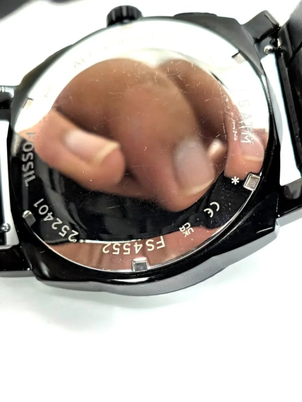 Fossil Machine FS4552 Men's Black Chronograph Watch 45mm